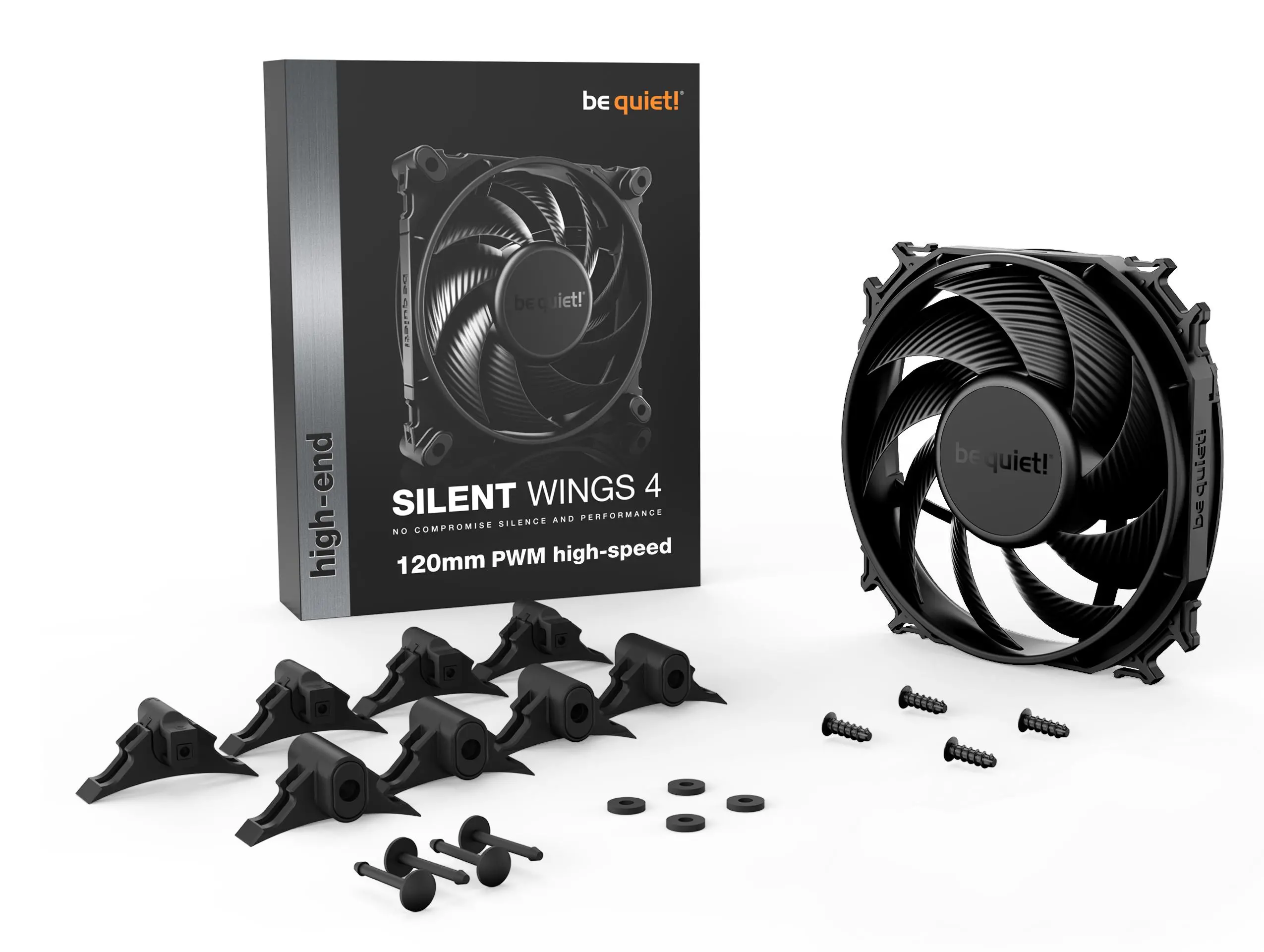 Wentylator be quiet! Silent Wings 4 PWM high-speed 120mm Czarny