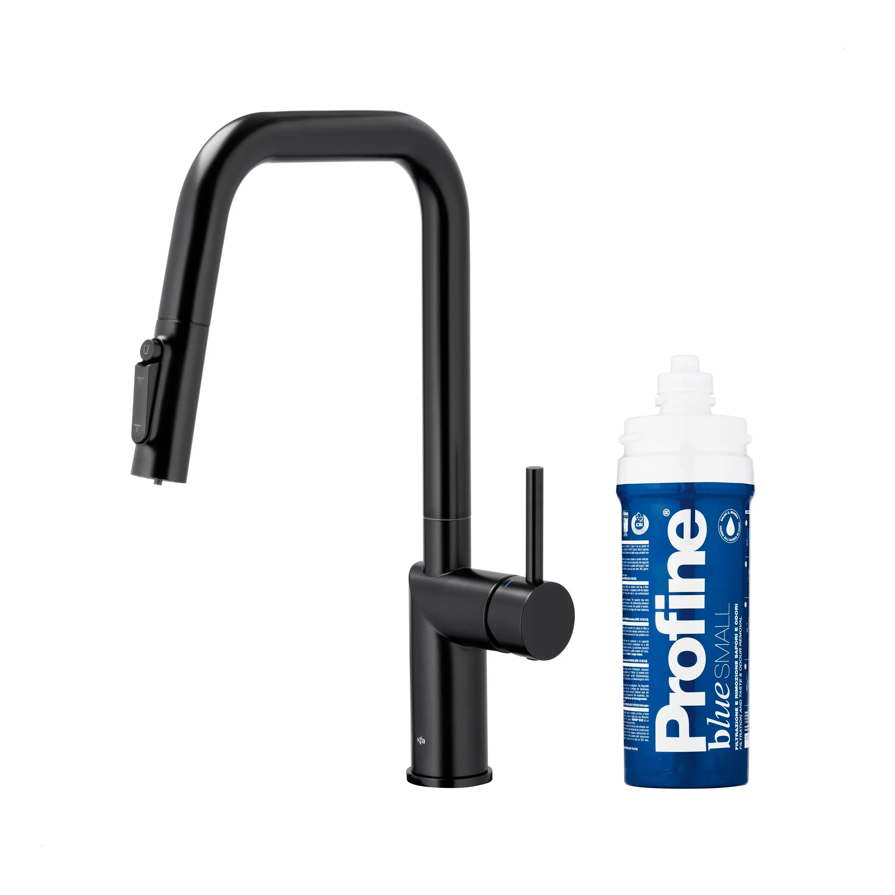 Bateria KFA Armatura Duero Pure Style Pull-Out 6623-313-81 Czarny Stal szlachetna