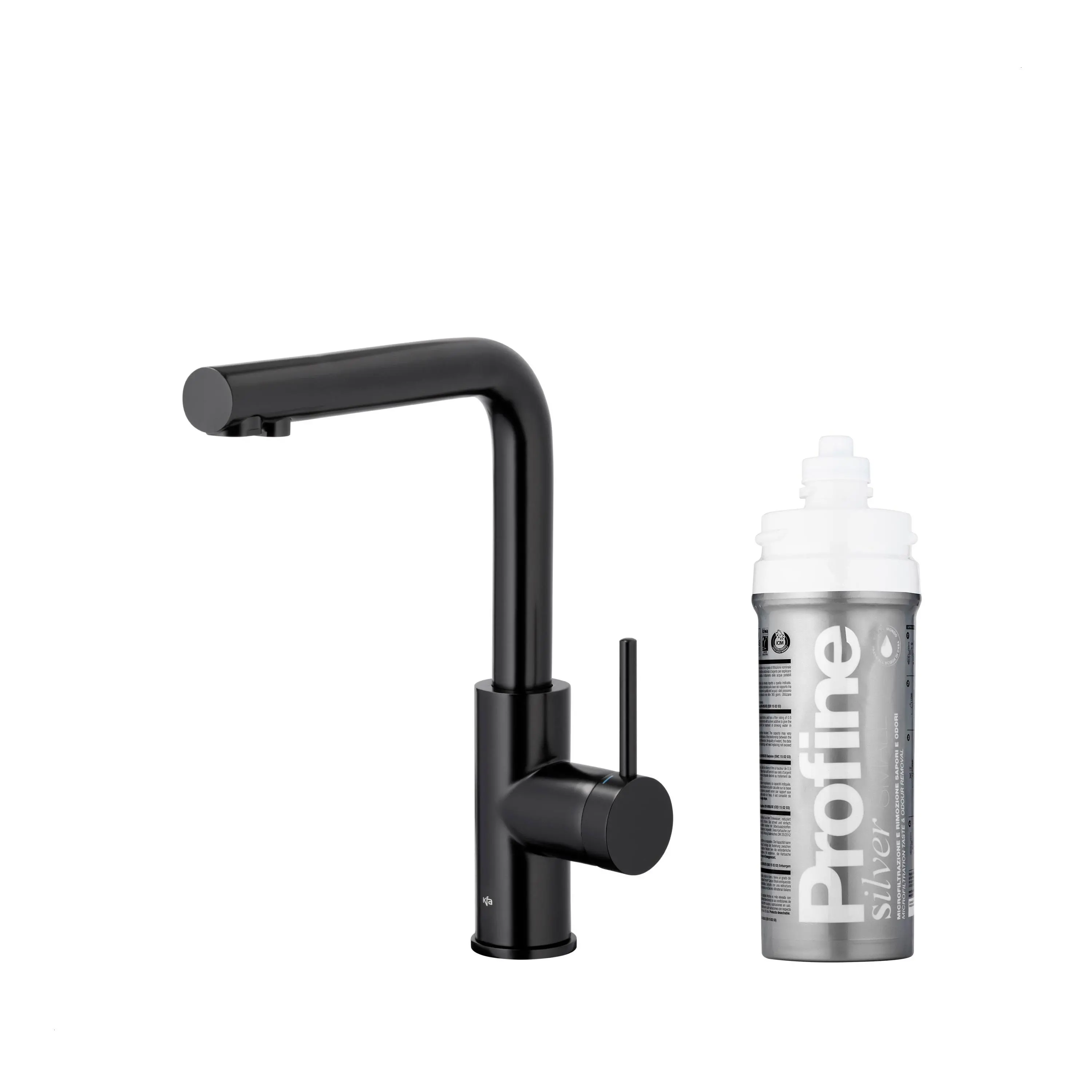 Bateria KFA Armatura Arura Duero Pure Basic 6623-914-81 Czarny Stal szlachetna