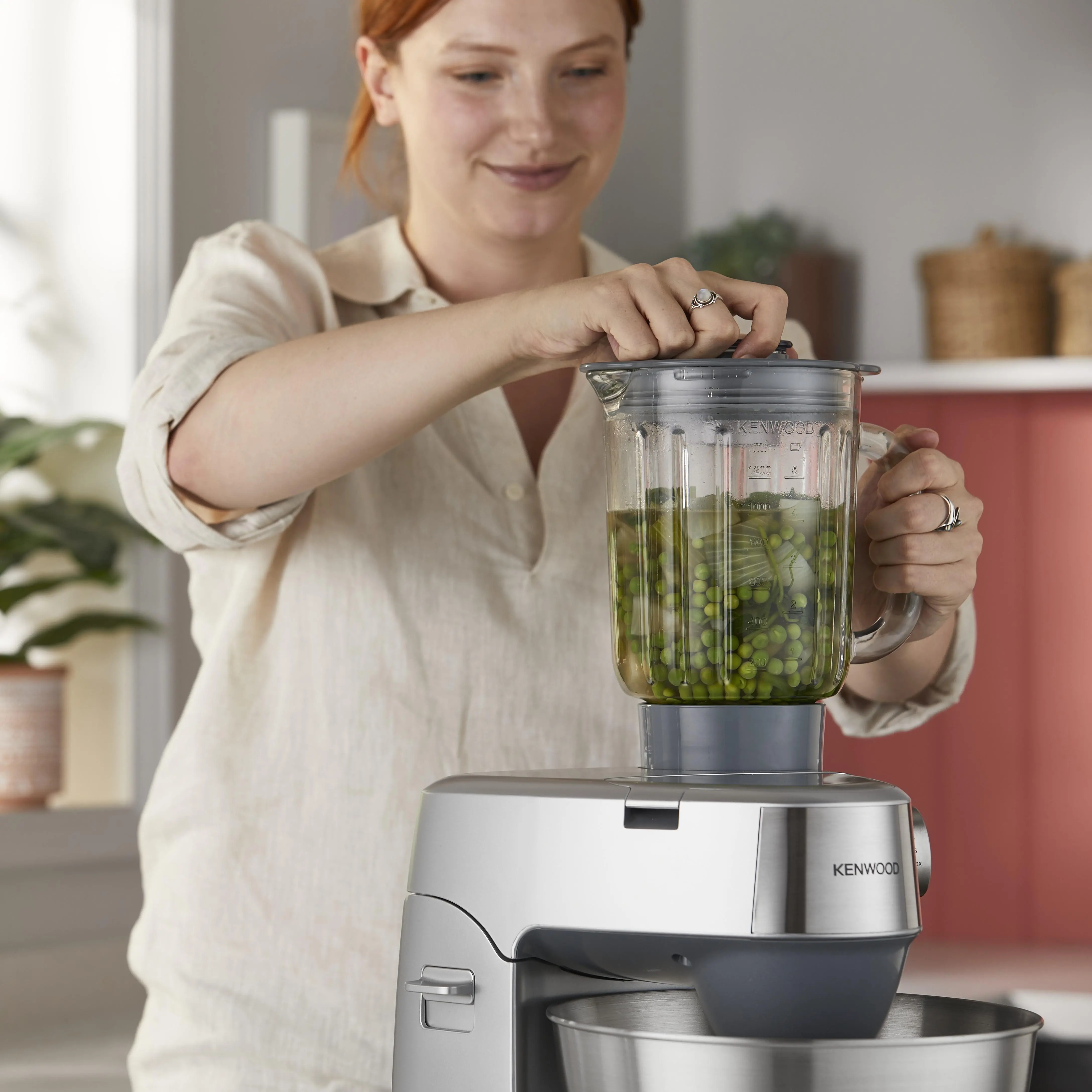 Robot kuchenny Kenwood KHC29A.X0SI 1000W Maszynka do mielenia Wyciskarka do cytrusów Rozdrabniacz Młynek Blender kielichowy