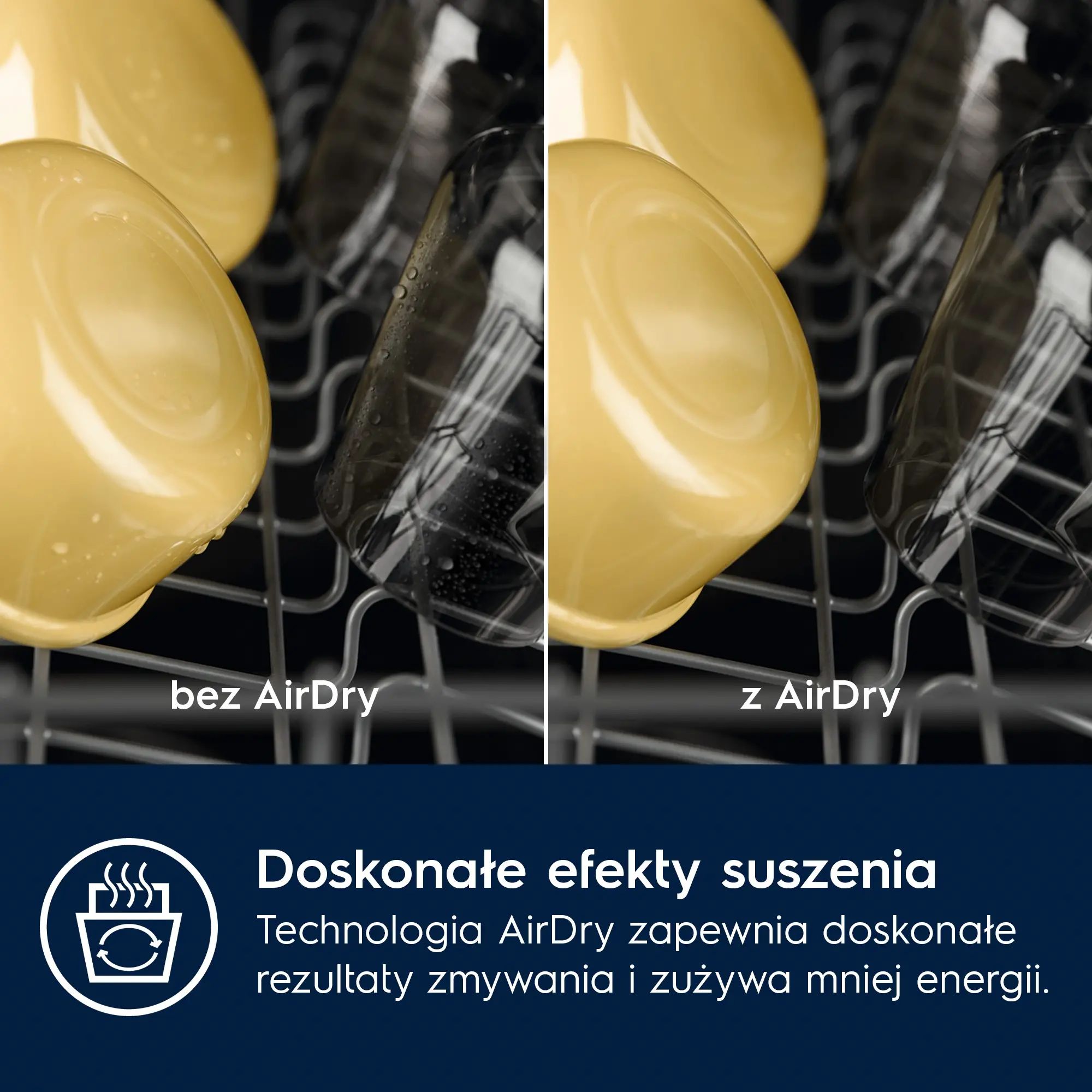 Zmywarka Electrolux 300 AirDry EEA23210L 45cm Automatyczne otwieranie drzwi Szuflada na sztućce