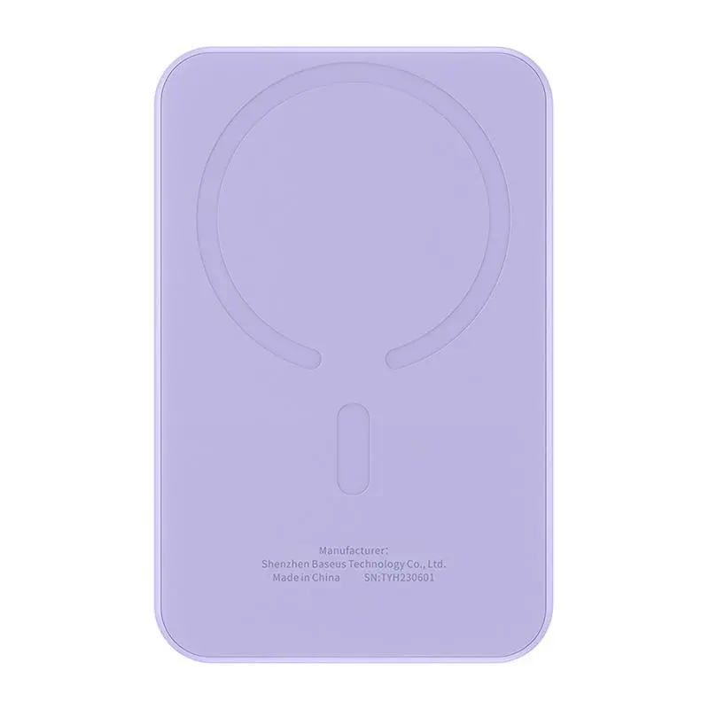 Powerbank Baseus P10022107513-00 Magnetic Mini 5000mAh 20W Fioletowy