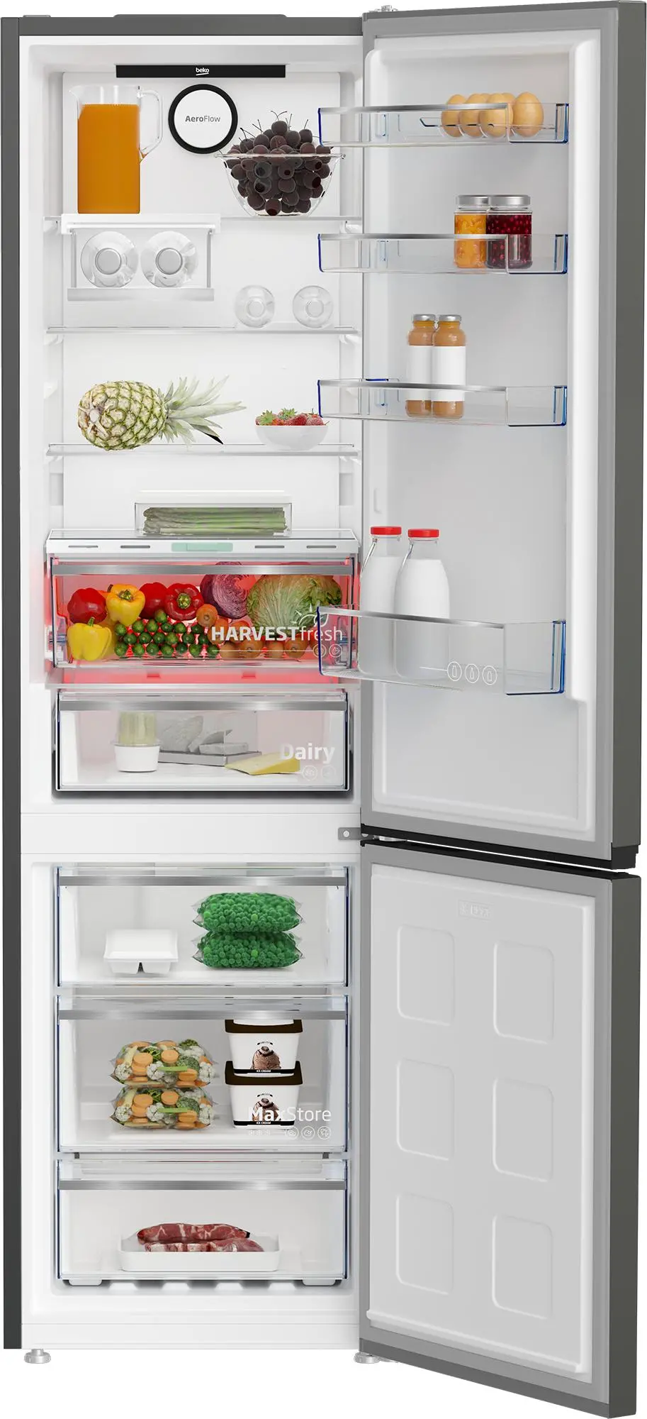 Lodówka Beko bPro500 B5RCNA405ZG Pełny No Frost 203,5cm Komora świeżości Grafitowy