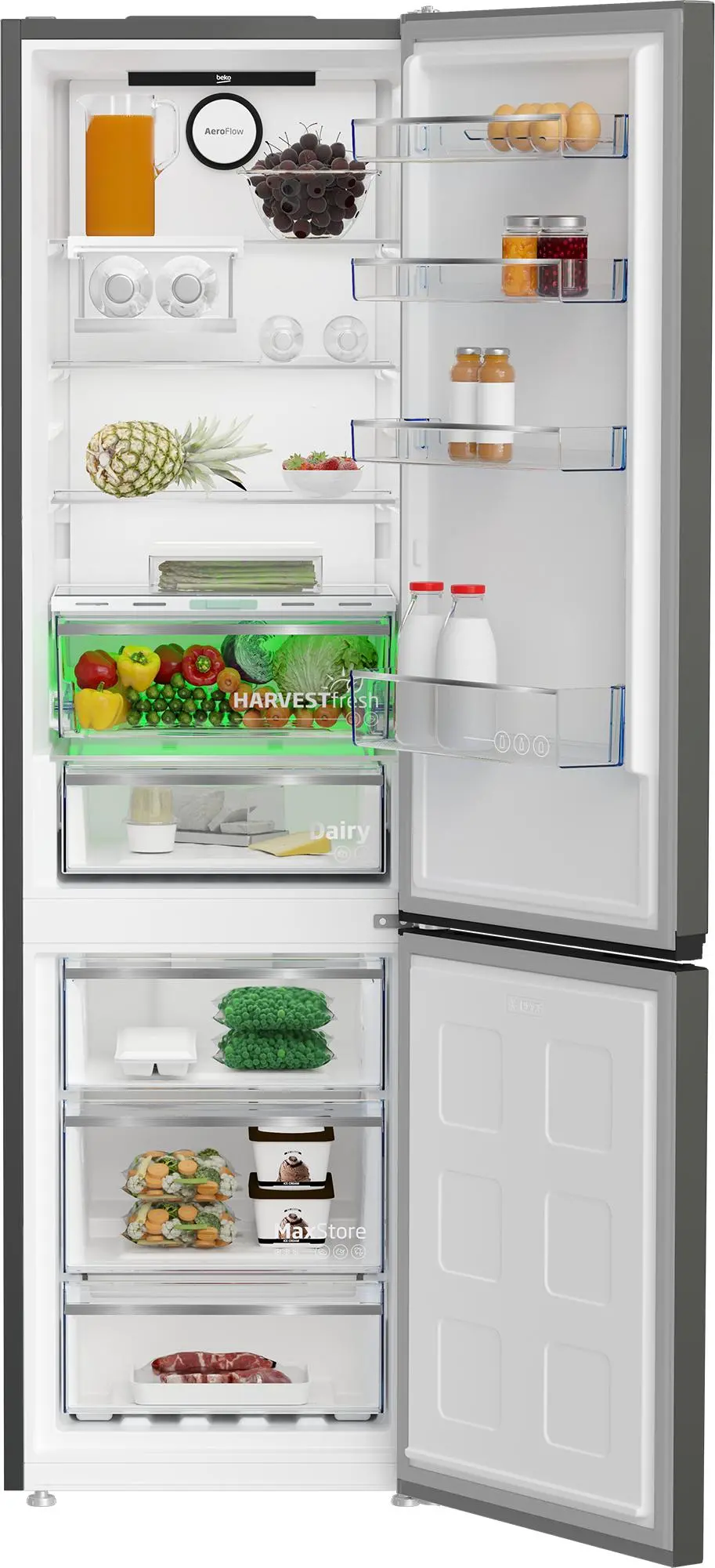 Lodówka Beko bPro500 B5RCNA405ZG Pełny No Frost 203,5cm Komora świeżości Grafitowy