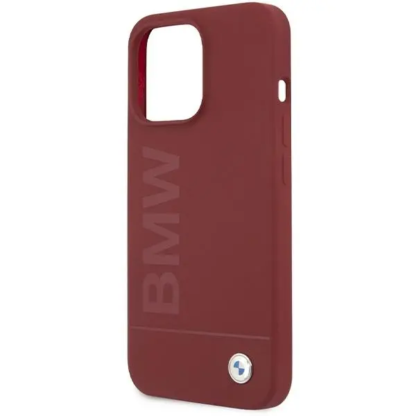 Etui BMW Silicone Pattern MagSafe BMHMP15XSLBLRE do iPhone 15 Pro Max Czerwony