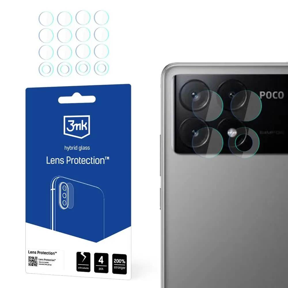 Szkło hybrydowe 3mk Lens Protection do POCO X6 Pro 5G