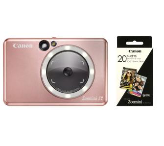 Aparat Canon Zoemini S2 Różowy + wkłady 20 ark