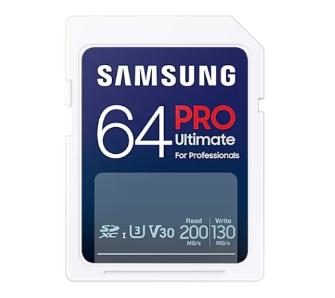 Karta pamięci Samsung PRO Ultimate 2023 SD 64GB 200/130MB/s U3 V30