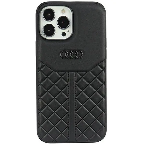 Etui AUDI Genuine Leather AU-TPUPCIP13P-Q8/D1-BK do iPhone 13 Pro Czarny