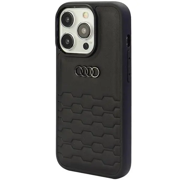 Etui AUDI GT Synthetic Leather AU-TPUPCIP15PM-GT/D2-BK do iPhone 15 Pro Max Czarny