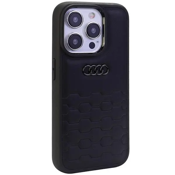 Etui AUDI GT Synthetic Leather AU-TPUPCIP15PM-GT/D2-BK do iPhone 15 Pro Max Czarny