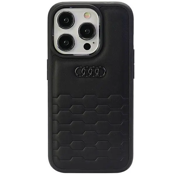Etui AUDI GT Synthetic Leather AU-TPUPCIP15PM-GT/D2-BK do iPhone 15 Pro Max Czarny