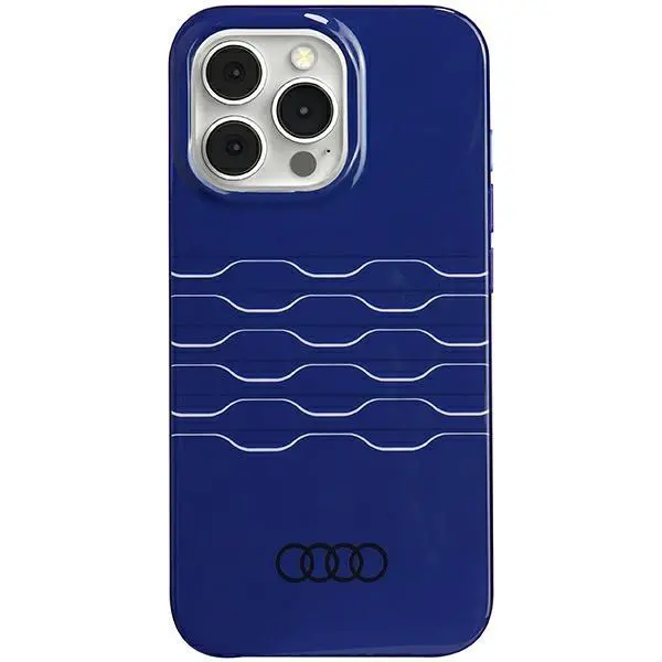 Etui AUDI IML MagSafe Case AU-IMLMIP13PM-A6/D3-BE do iPhone 13 Pro Max Niebieski