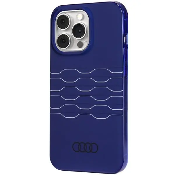 Etui AUDI IML MagSafe Case AU-IMLMIP13PM-A6/D3-BE do iPhone 13 Pro Max Niebieski