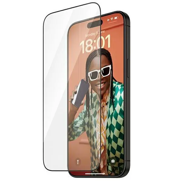 Szkło hartowane PanzerGlass Re:fresh Glass iPhone 15 Pro Max Ultra-Wide-Fit Screen Protection Easy Aligner