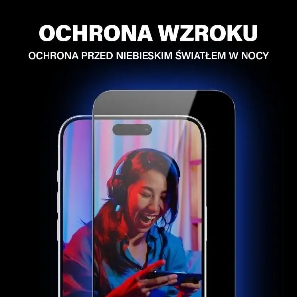 Szkło hartowane PanzerGlass Ultra-Wide Fit iPhone 15 Pro Max 2in1 Screen Protection Anti-reflective+Anti-Blue Easy Aligner Included
