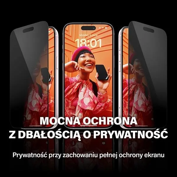 Szkło hartowane PanzerGlass Ultra-Wide Fit iPhone 15 Pro Max Privacy Screen Protection Easy Aligner Included