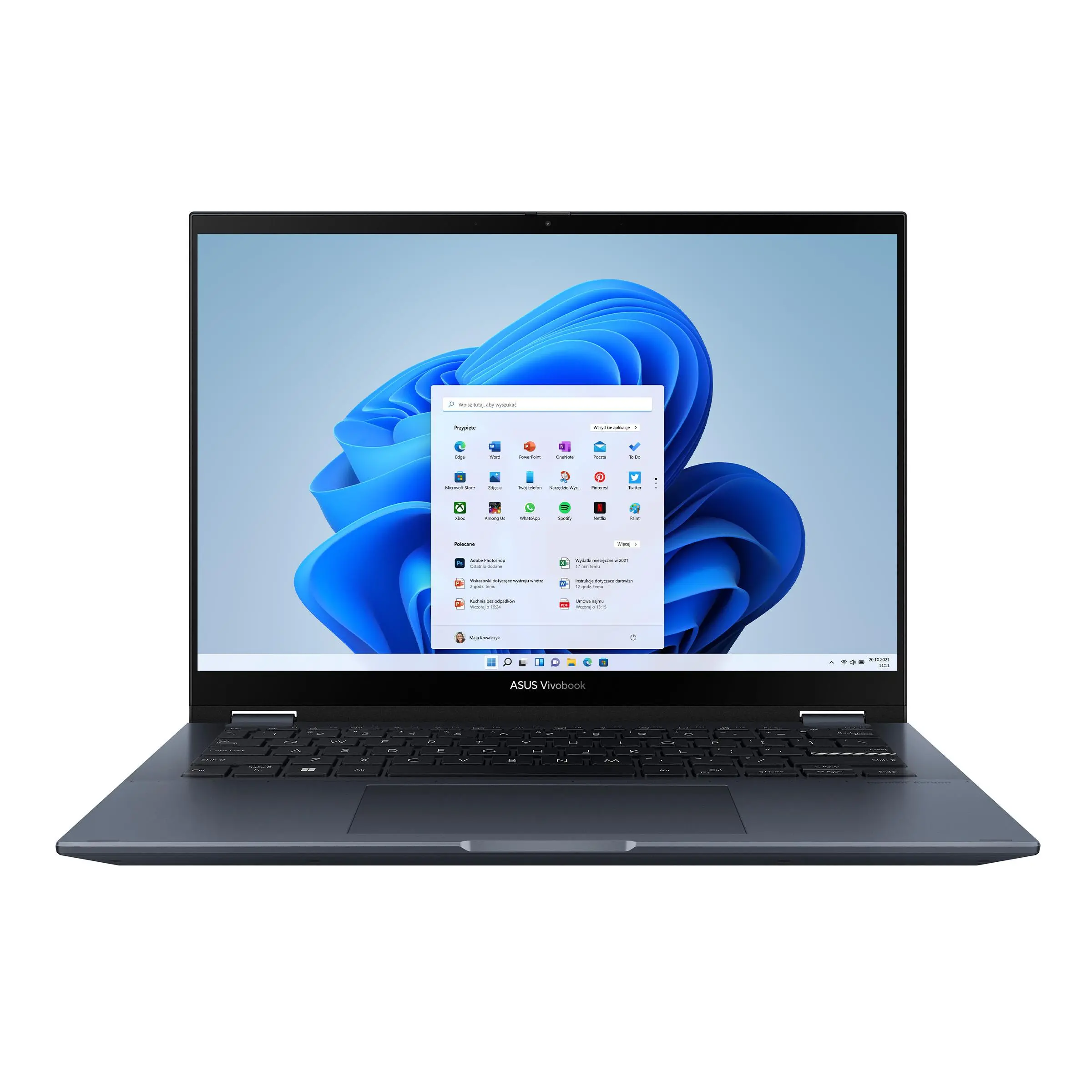 Laptop ASUS Vivobook S 14 Flip TN3402YA-KN052W OLED 14" 90Hz R5 7530U 16GB RAM 512GB Dysk SSD Win11 Niebieski