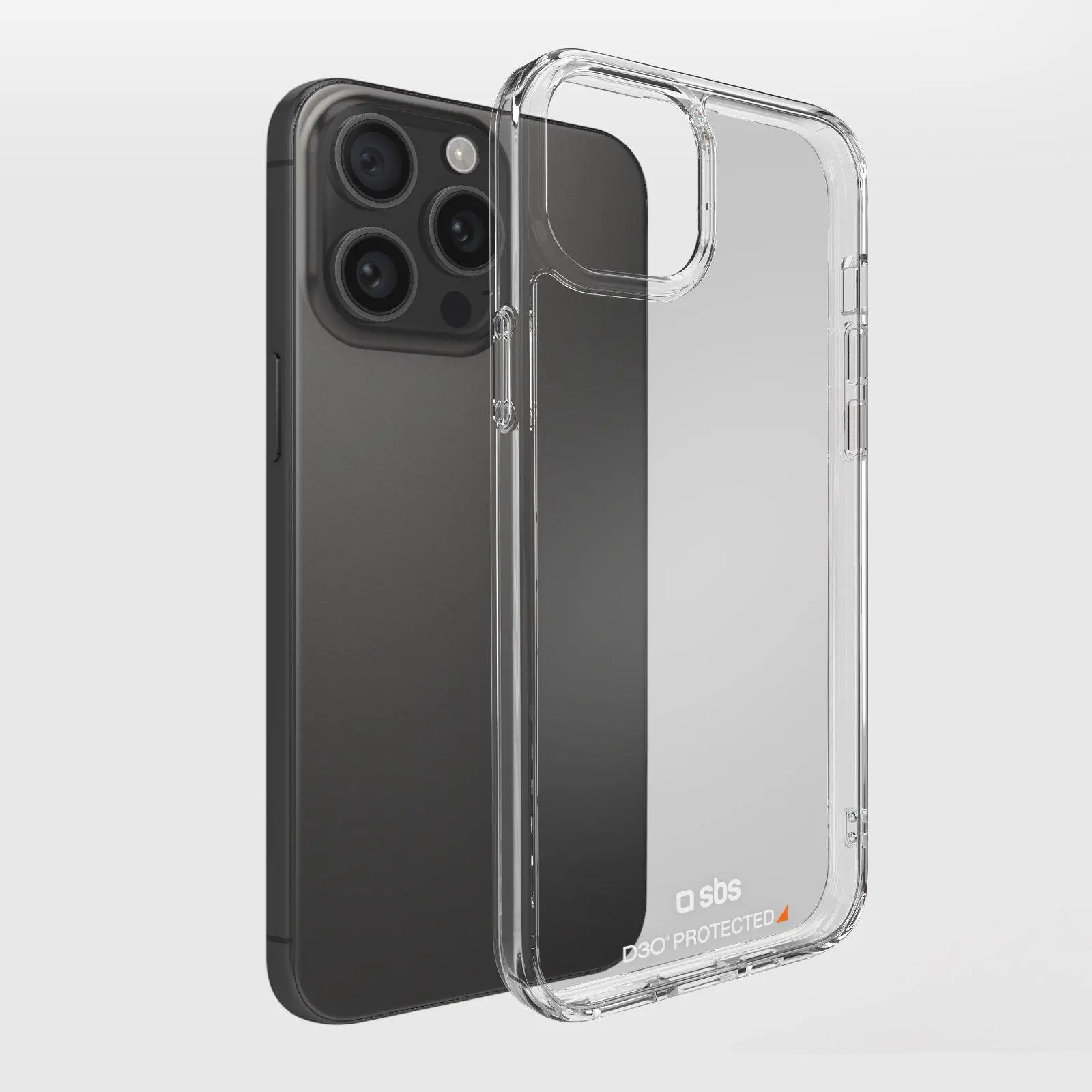 Etui SBS D3O do iPhone 15 Pro Max Przeźroczysty