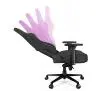 Fotel Yumisu 2053 Magnetic Materiał Biurowy do 150kg Tkanina Szaro-czarny