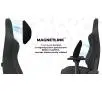 Fotel Yumisu 2053 Magnetic Materiał Biurowy do 150kg Tkanina Szaro-czarny