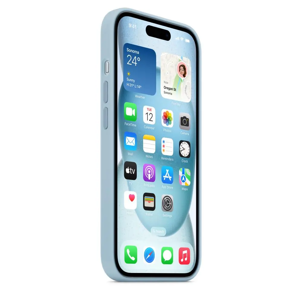 Etui Apple Silicone Case do iPhone 15 Plus Niebieski