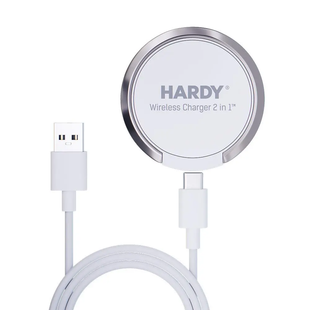 Ładowarka indukcyjna 3mk Hardy Wireless Charger 2in1 15W Biały