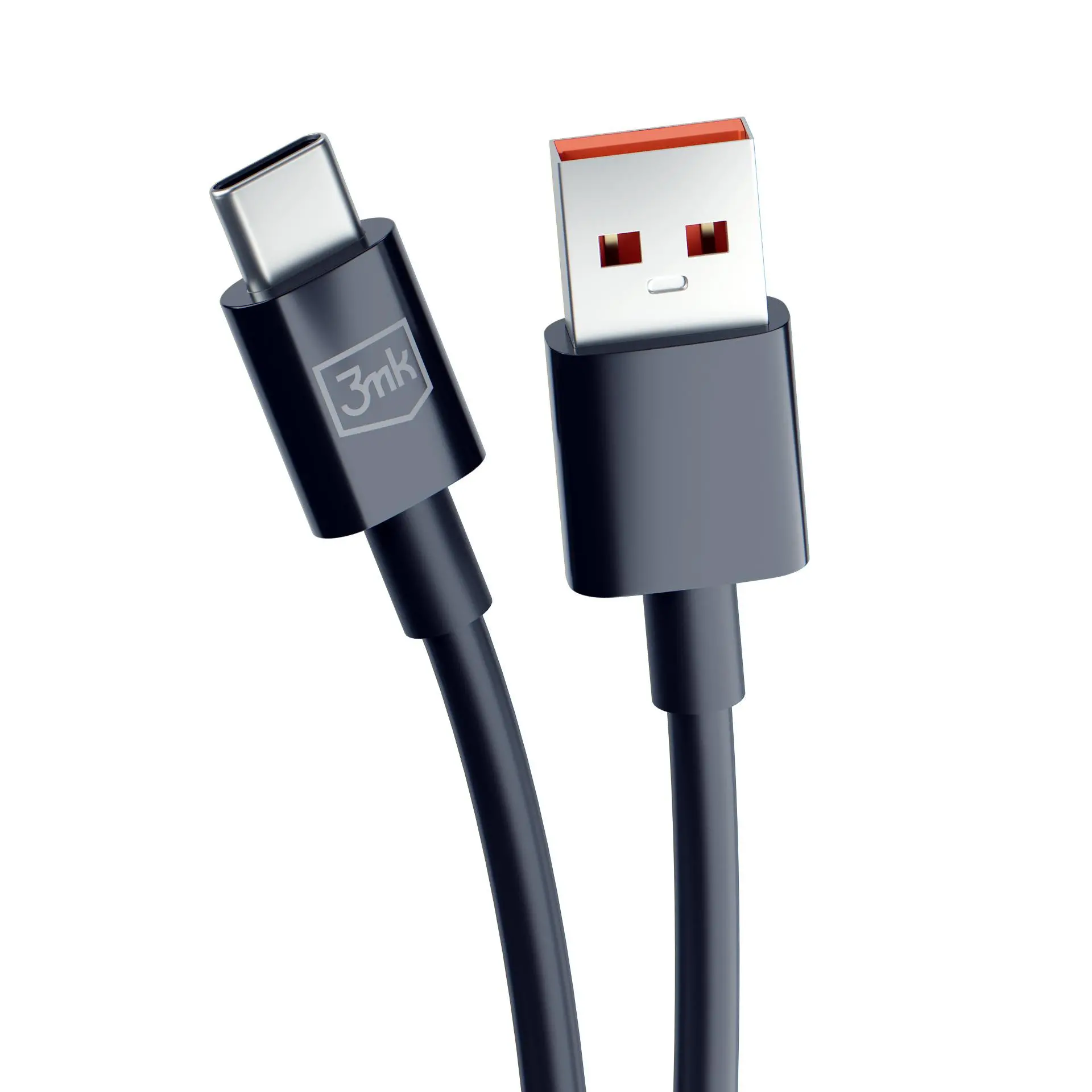 Kabel 3mk Hyper USB-A do USB-C 1,2M 3A Czarny