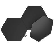 Фото - Інші електротовари Nanoleaf Shapes Black Hexagons Expansion Pack 3szt 