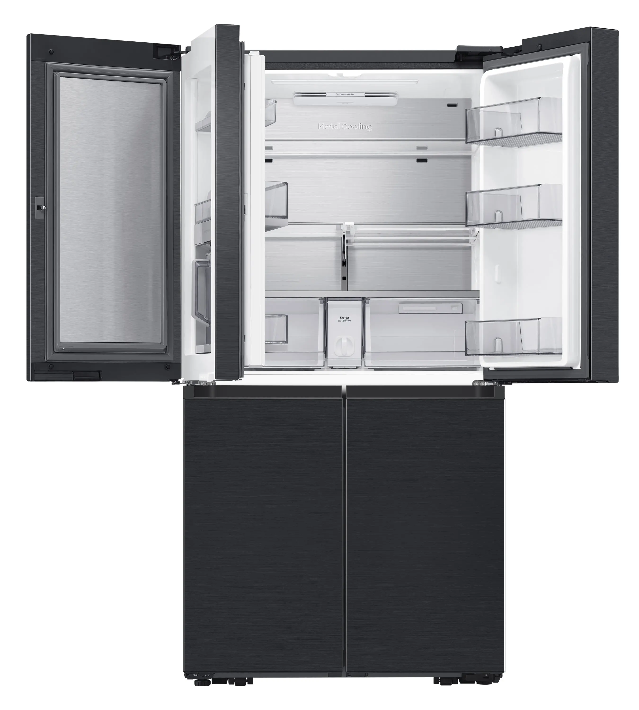 Lodówka Samsung RF65DG960ESG Pełny No Frost 183cm Dystrybutor wody Kostkarka automatyczna Zdalne sterowanie Grafitowy