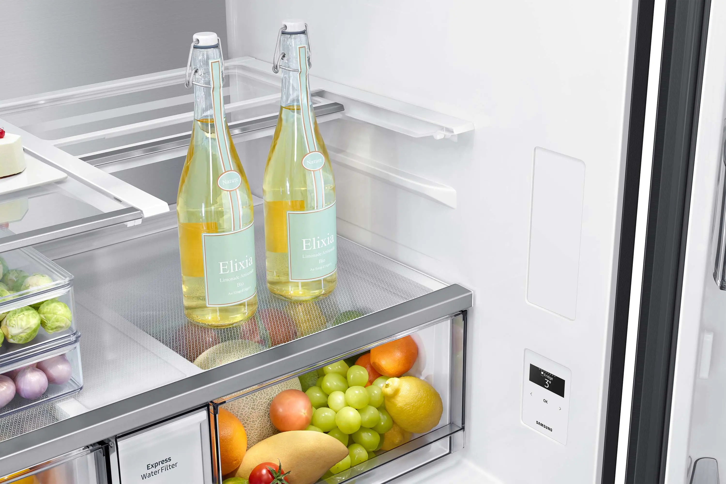 Lodówka Samsung RF65DG960ESG Pełny No Frost 183cm Dystrybutor wody Kostkarka automatyczna Zdalne sterowanie Grafitowy
