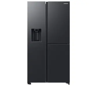 Lodówka Samsung SBS RH68DG885DB1 Funkcje AI Pełny No Frost 178cm Dystrybutor wody Kostkarka automatyczna Zdalne sterowanie Grafitowy