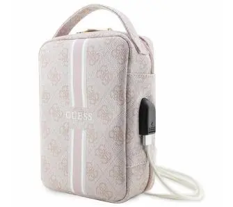 Organizer Guess 4G Printed Stripes GUHBP4RPSP Różowy