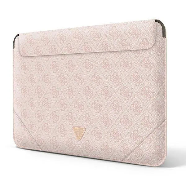 Etui na laptop Guess 4G Uptown Triangle logo GUCS14P4TP 14" Różowy