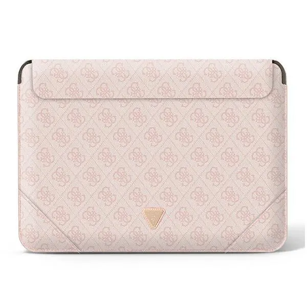 Etui na laptop Guess 4G Uptown Triangle logo GUCS14P4TP 14" Różowy