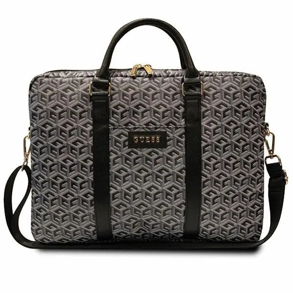 Torba na laptopa Guess GCube Stripes GUCB15HGCFSEK 16" Czarny
