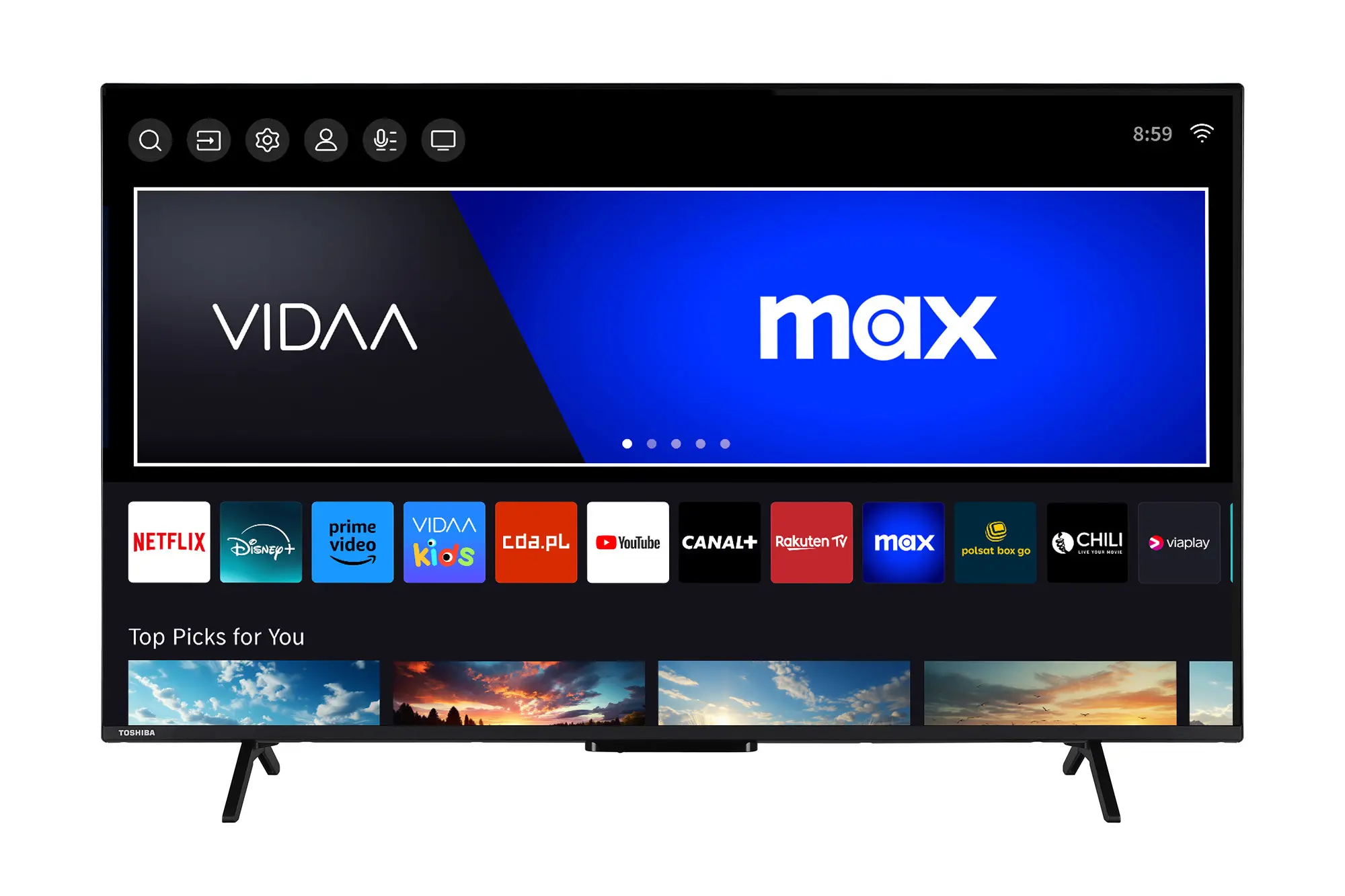 Telewizor Toshiba 50UV2463DG 50" LED 4K Dolby Vision Smart TV VIDAA HDMI 2.1 DVB-T2