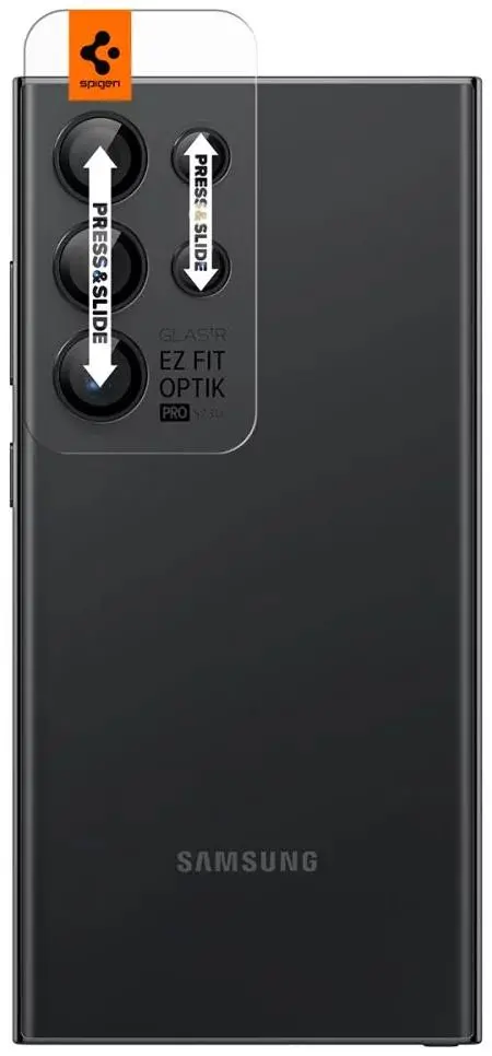 Szkło hartowane Spigen Glas tR EZ Fit Optik Pro do Galaxy S24 Ultra - 2 pack