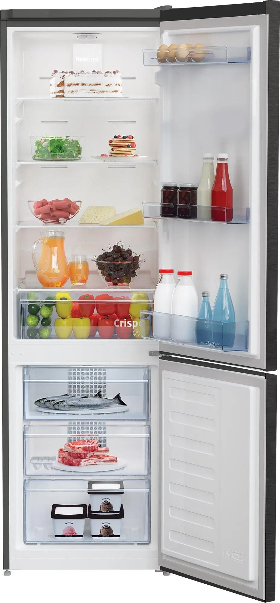 Lodówka Beko b100 RCNA305K40XBRN Pełny No Frost 181cm Komora świeżości Dark Inox