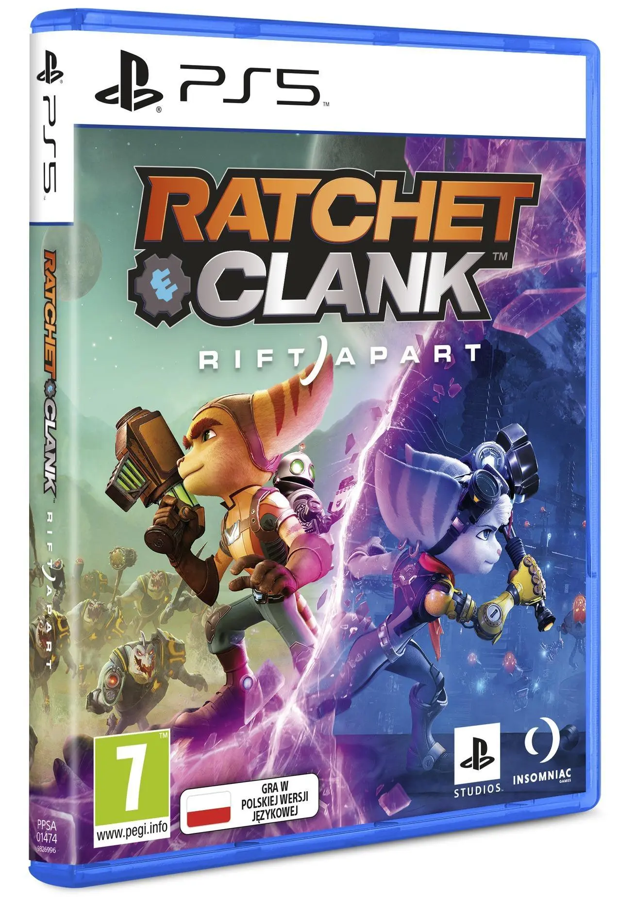 Konsola Sony PlayStation 5 Slim D Chassis (PS5) 1TB z napędem + Ratchet & Clank: Rift Apart