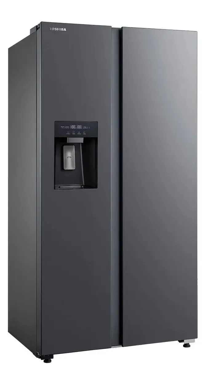 Lodówka Toshiba SBS GR-RS755WI-PMJ(06) Pełny No Frost 177,5cm Dystrybutor wody Zdalne sterowanie Szary