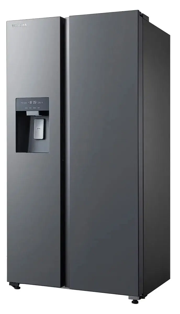 Lodówka Toshiba SBS GR-RS755WI-PMJ(06) Pełny No Frost 177,5cm Dystrybutor wody Zdalne sterowanie Szary