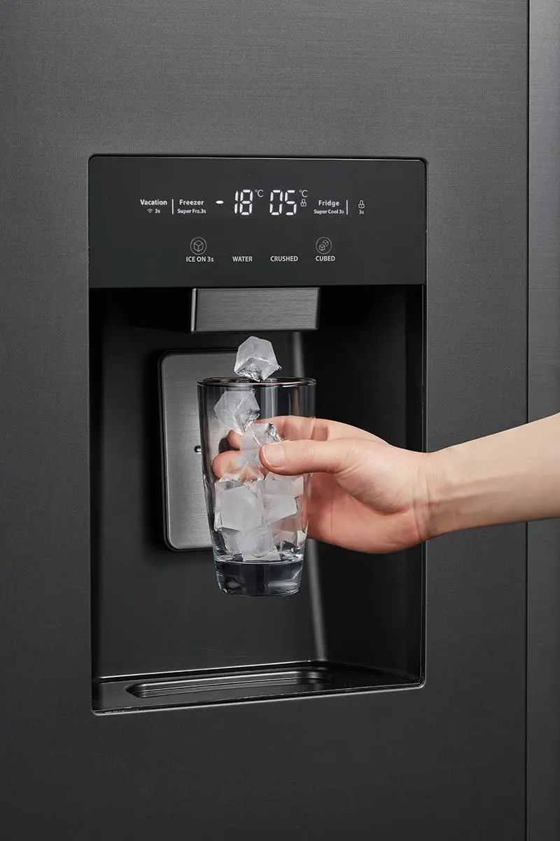 Lodówka Toshiba SBS GR-RS755WI-PMJ(06) Pełny No Frost 177,5cm Dystrybutor wody Zdalne sterowanie Szary