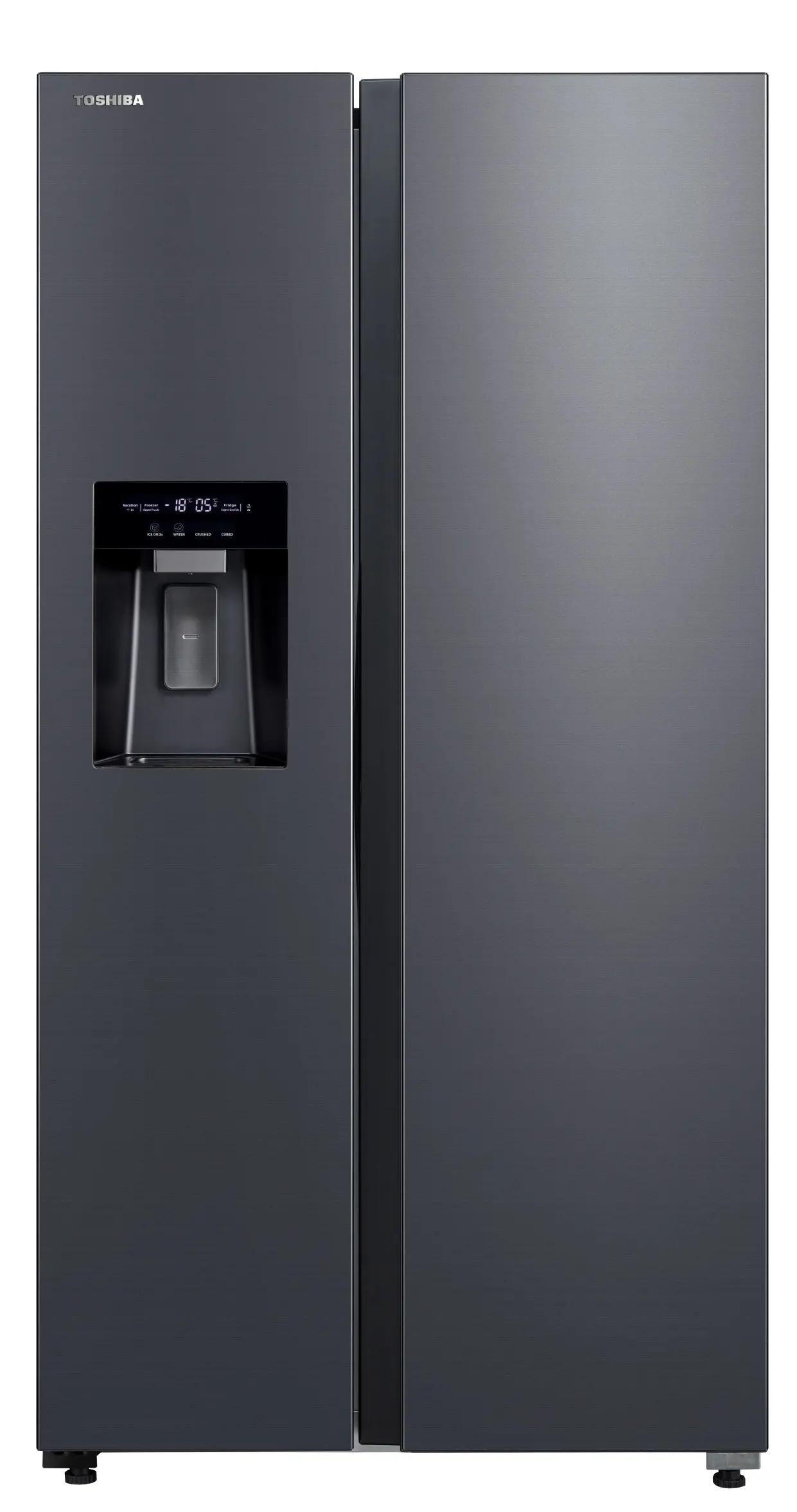 Toshiba SBS GR-RS755WI-PMJ(06) Pełny No Frost 177,5cm Dystrybutor wody Zdalne sterowanie Szary