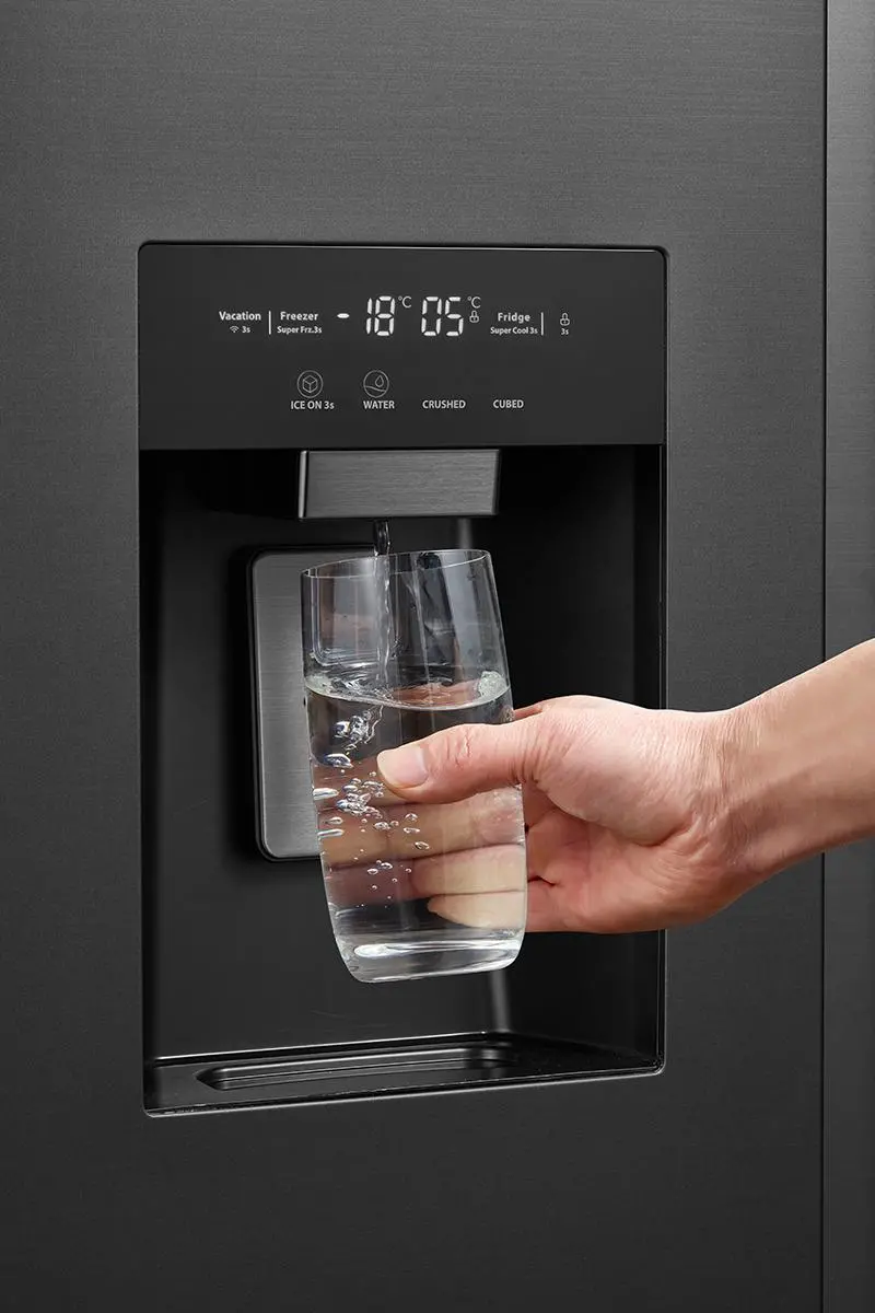 Lodówka Toshiba SBS GR-RS755WI-PMJ(06) Pełny No Frost 177,5cm Dystrybutor wody Zdalne sterowanie Szary