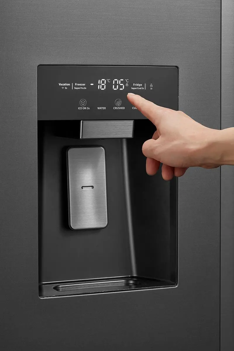 Lodówka Toshiba SBS GR-RS755WI-PMJ(06) Pełny No Frost 177,5cm Dystrybutor wody Zdalne sterowanie Szary