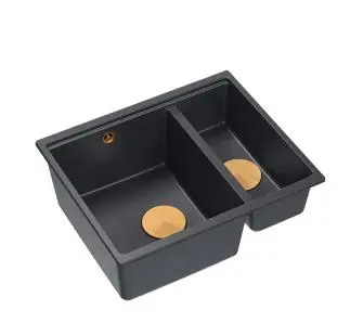 Zlewozmywak Quadron LOGAN 150 HCQL5646U8-C1_I Granitowy Black diamond/Miedziany