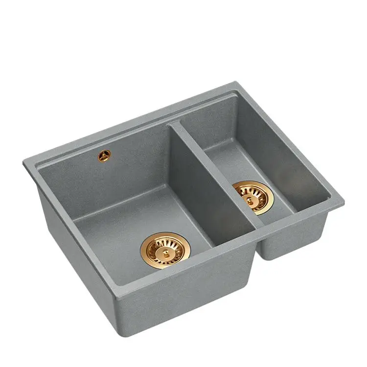 Zlewozmywak Quadron LOGAN 150 HCQL5646U5-C1_I Granitowy Silver stone/Miedziany