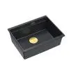 Zlewozmywak Quadron LOGAN 100 HQJ6045U8_PVDG1_U Granitowy Black diamond/Złoty