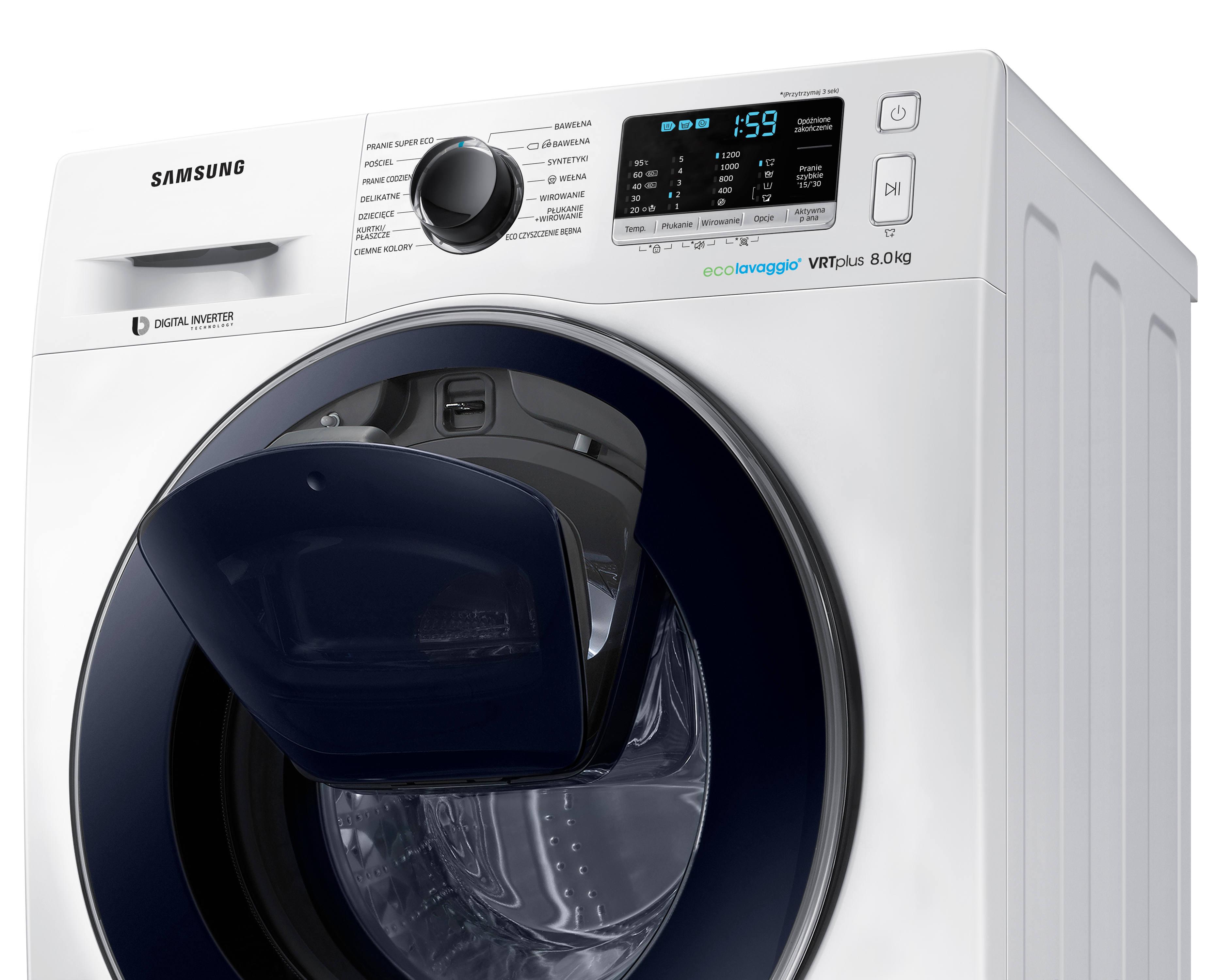 Pralka Samsung AddWash Slim WW80K5210VW